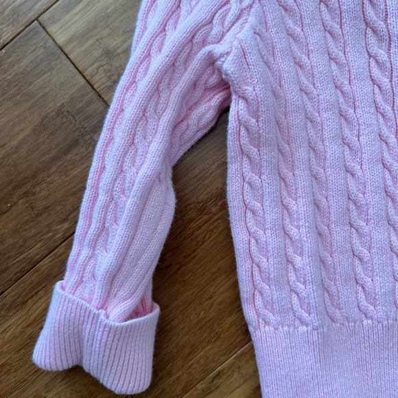 Ralph Lauren Pink Cable Knit Cardigan - Picture 5 of 7